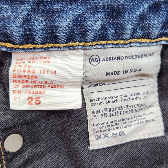 AG Adriano Goldschmied The Frayed Short Exclusivly For Bloomingdales Sz 25 - Picture 10 of 11